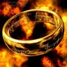 Lord Of The Finger Rings anello cinematografico lo stesso anello all'interno e all'esterno 3D