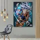 5D DIY Japanese anime diamond painting color seven dragon beads super Saiya stickers diamond