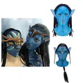Movie Avatar Cosplay Mask Jake Sully Costumes Role-Playing Night Lights Latex Mask Halloween Party