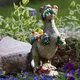 Garden Dinosaur Eating Gnome Statues Outdoor Funny Resin Figurines Sculpture Decor for Garden Patio