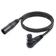 XLR Mic Extension Cable 3 Pin XLR Male To Female Adapter 90 Degree Female To Straight Male For