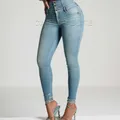 2024 moda Jeans abbigliamento donna autunno primavera Denim pantaloni Vintage pantaloni dimagranti