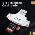 4 in 1 Type C Micro SD Card Reader usb type-c OTG USB Flash Memory gadget For iPhone iPad MacBook