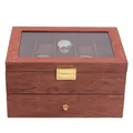 20 Wooden Watches Display Box Case Jewelry Watch Storage Organizer