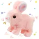 Cute Interactive Electronic Pet Rabbit Toy – Sound and Action Features for Fun Playtime Perfect Gift