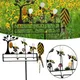 Lovely Bee Whirligig Wind Spinner 3D Wind Powered Kinetic Sculpture Lawn Metal Wind Solar Spinners