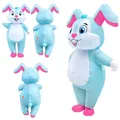 Adult Easter Bunny Cosplay Inflatable Costume Men Women Cartoon Rabbit Blowup Fancy Party Dress