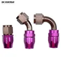 SK CUSTOM Oil Pipe Fitting Right Angle Fitting Wire Braided Oil Tube Adapter Engine Oil Radiator