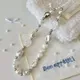 Baroque Style Pearl CCD Camera Lanyard Cute Phone Charm Strap Mobile Phone Case Chain Decoration