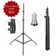 240CM/7.9FT 1/4 Screw Photography DJ Light Tripod Stand For Softboxes Green Screen Umbrella