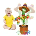 Dancing Cactus Talking Cactus Baby Toys Sing 120pcs Music Songs Recording USB Charger Repeats What