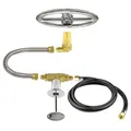 Earth Star 6" Natural Gas Fire Pit DIY Regulator Hose Burner Assembly Installation Kit 88 000 BTU