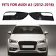 2PCS Gloss Black Fog Light Bezel Grill Replacement FOR AUDI A3 2012-2016 Front Bumper Fog Light