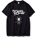My Chemical Romance t-shirt Letter Print t-shirt moda uomo e donna t-shirt Hip Hop Top vestiti neri