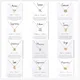 Women 12 Zodiac Sign Constellations Pendant Necklaces With Gift Card Gold Color Chains Choker