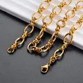 1piece Handmade Chain Stainless Steel Oval Chunky Knot Necklaces High Quality O Chains Punk Heavy