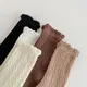 2 Pairs Socks For Woman Sexy Soft Lace Spring Solid Color Striped Fashion Female New Retro Harajuku