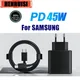 PD 45W Super Fast Charger For Original Samsung Galaxy S23 S22 S21 S20 Ultra Note10 Plus USB C Type C