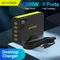 300W Multiple Ports PD Desktop Charger Station 5 in 1 Fast Charging for iPhone Xiaomi Smartphone