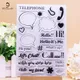 Alinacutle CLEAR STAMPS Hello It's Me Scrapbooking Card Album Paper Craft Rubber Roller Transparent