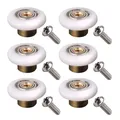 6pc Shower Door Rollers Wheel Set Bathroom Glass Door Replacement Part Runner Sliding Shower Door