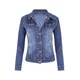 Hot sale woman long sleeve denim jacket fashion slim stretch jeans jacket coat spring autumn woman