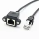 Mini 8Pin RJ45 Cable Male to Female Screw Panel Mount Ethernet LAN Network 8 Pin Extension Cable