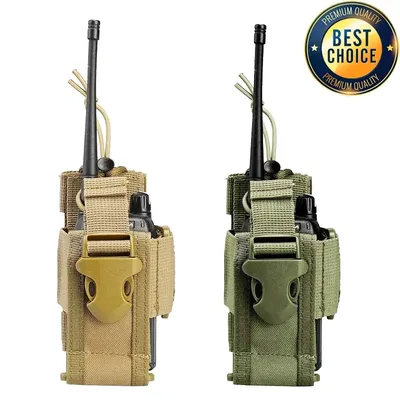 New Tactical Adjustable Walkie Talkie Holder Radio Pouch Hunting Interphone Hanging Bag Outdoor