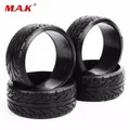 1:10 Scale 4Pcs Rubber Flat Drift Tires Flat Racing Drift Tires 4Pcs Set RC On- Road Tyre For HPI