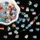 50pcs 8mm Teddy Bear Glass Crystal AB Loose Beads With Cute Animal Shaped Spacing Jewelry Handicraft