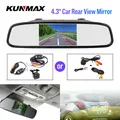 Car Styling Wireless 4.3 inch Car Rear View Mirror Car Monitor Display for Rear view Reverse Backup