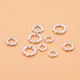 5PCS S925 sterling silver jewelry diy accessories fried dough twist ring spiral ring closed ring