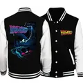 Movies Back To The Future Jacket Coat Sweatshirts Trend Women Men Hoodie Baseball Uniform Couple