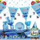 Disney Cartoon Stitch Party Set Baby Day Party Cutlery Banner Balloon Paper Cup