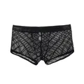 New Arrival Underwear For Men Transparent S M L XL Boxer Men Sexy Black Cotton Plaid Boxer Para