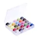 25pcs Assorted Colors Bobbin Thread & Plastic Storage Box for Embroidery Sewing Machine DIY