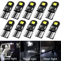 2/10 pezzi W5W T10 LED Canbus senza errori lampadina luce interna auto 194 lampada di segnalazione a