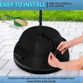 Umbrella Base Weight Bag with Shovel 600D Heavy Duty Sand Bags Weatherproof Parasol Umbrella Stand