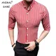 New Shirts for Men Korean Slim Fit Half Sleeve Shirt Mens Casual Plus Size Business Formal Loose