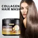 Collagen Hair Mask Keratin 5 Seconds Repair for Dry and Frizzy Hair Deeply Moisturize and Smooth