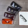 Women Men Eyeglass High Quality Jeans Belt Genuine Leather Eye Glasses Bag Protector Case Glasses