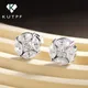 10mm Moissanite Stud Earrings with Certificates D Color Princess Marquise Cut Diamond Earring for