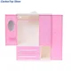 2020 New Three-door Pink Modern Wardrobe for Barbie Furniture Clothes Accessories with Dressing