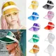 Summer Sun Hat Transparent Visor Clear Plastic Pvc Anti-uv Sunscreen Cap Sunhat Outdoor Baseball