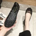 2023 sandali in gelatina da donna sandali piatti traspiranti e traspiranti estivi sandali Slip-on