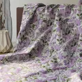 Tessuto Jacquard fiore tinto in filo morbido drappo tessuto pastorale viola tessuto abito moda donna