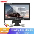 SINOVCLE 7 Inch Car Monitor Screen Rear View Camera HD Digital 2 Way Video Input Rearview Image