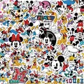 10/30/50pcs Mix Kawaii Disney Minnie Mouse Stickers Girls Daisy Duck Cartoon Sticker Laptop Suitcase