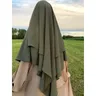 Un pezzo Khimars Jubha abbigliamento islamico Hijab Musulman preghiera indumento lungo Khimar Ramdan