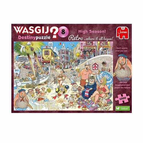Jumbo 1110100329 - Wasgij Retro Destiny 8, High Season, Hauptsaison, Puzzle, 1000 Teile - Jumbo Spiele GmbH